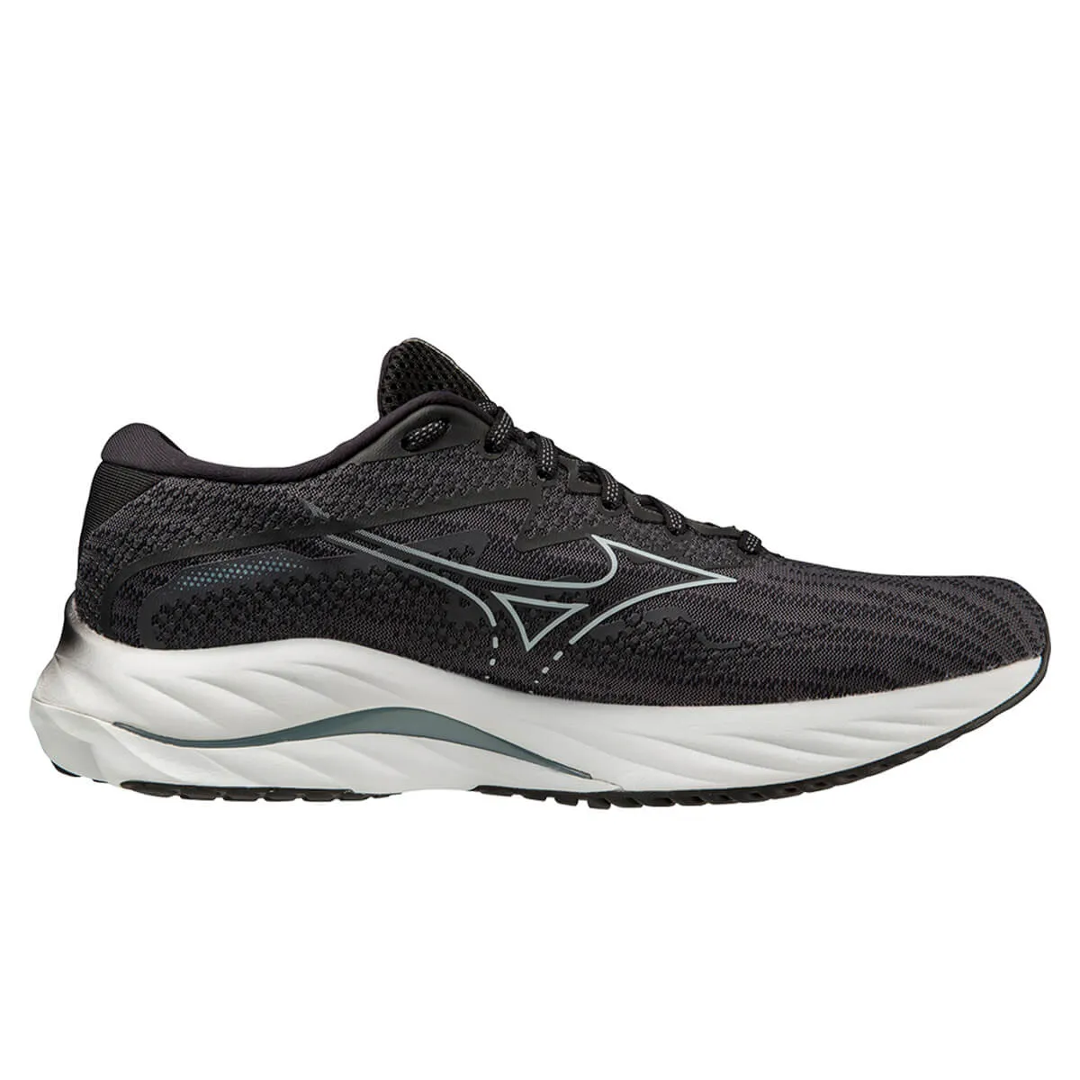 Mizuno Wave Rider 27 Mens | Ebony/iblue/black