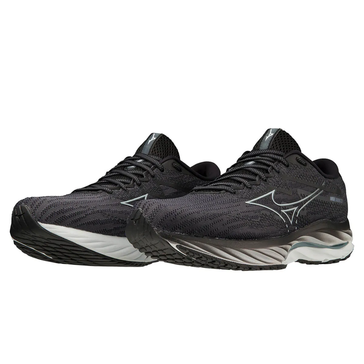 Mizuno Wave Rider 27 Mens | Ebony/iblue/black