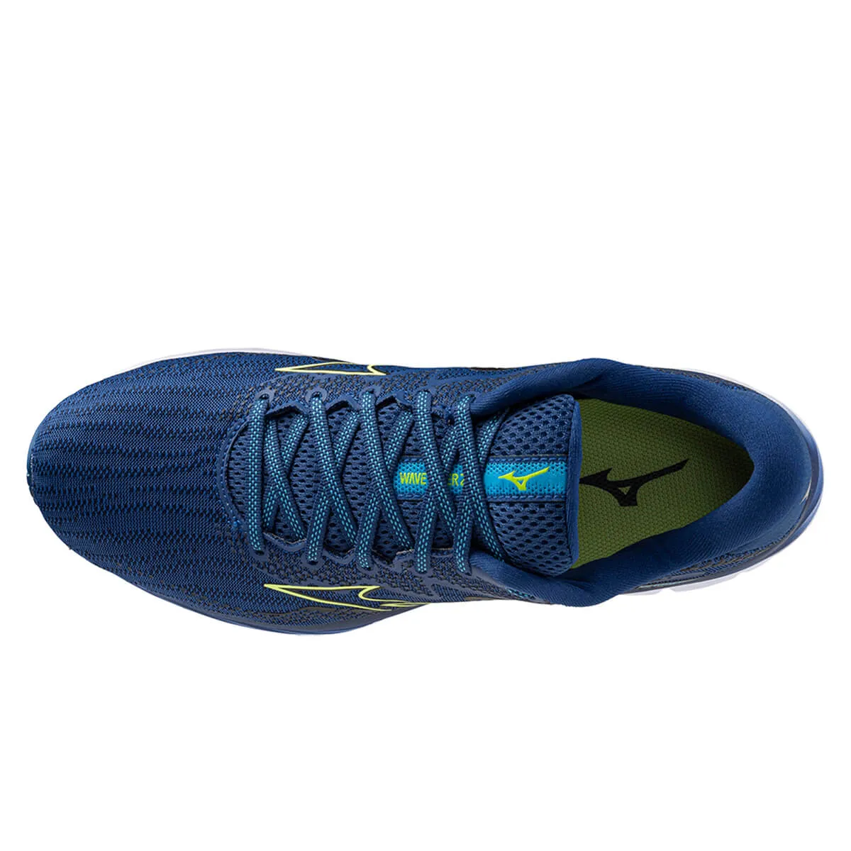 Mizuno Wave Rider 27 Mens | Navy Peony/sharp Green/swim Ca