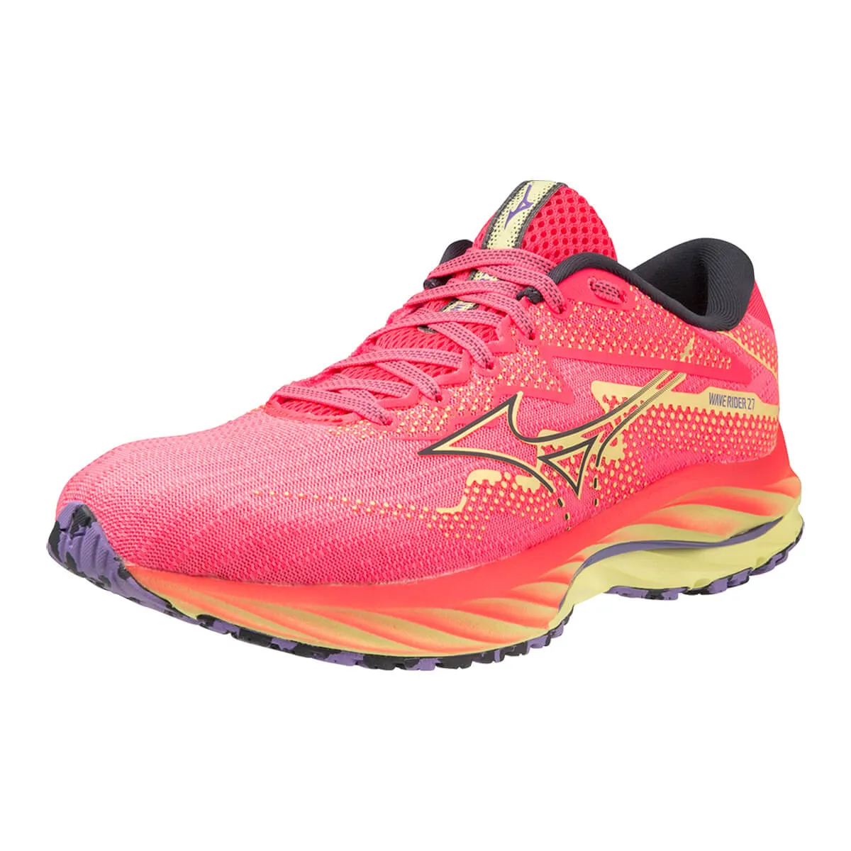 Mizuno Wave Rider 27 Womens | H-Vpink/oblue/luminous