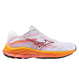 Mizuno Wave Rider 27 Womens | White/black/dubarry