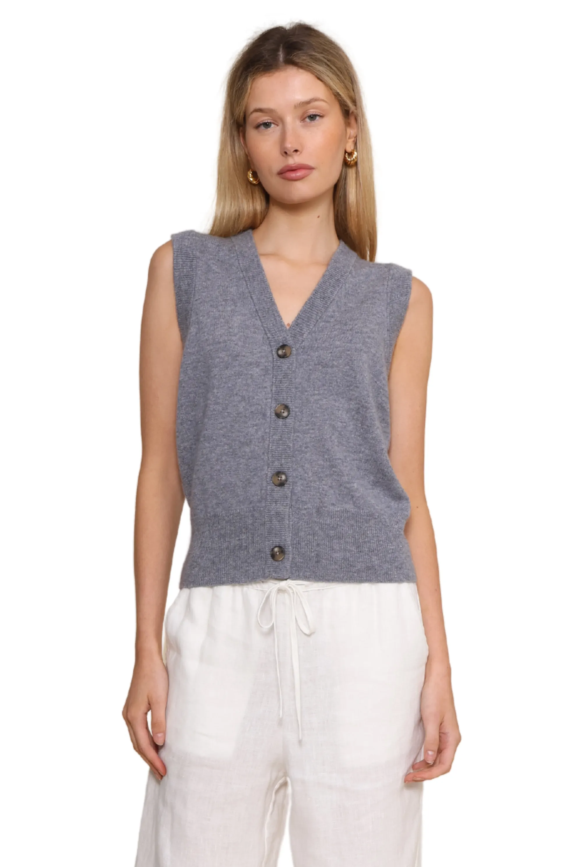 Nicola Vest Cashmere Cardi