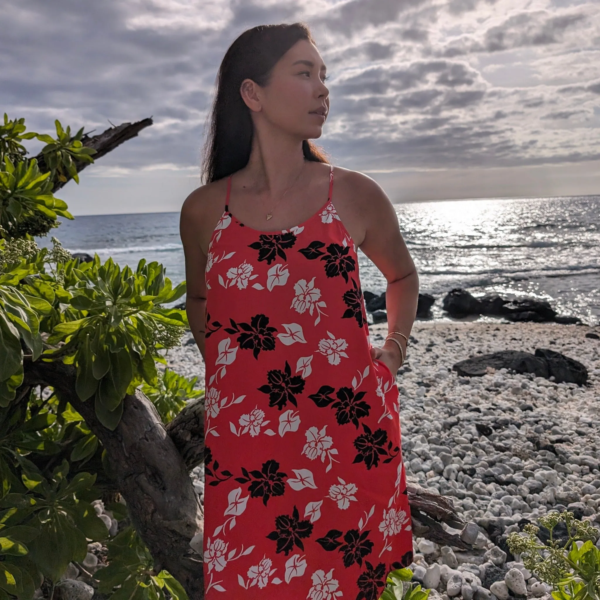 Orchid Pareu Aloha Dress