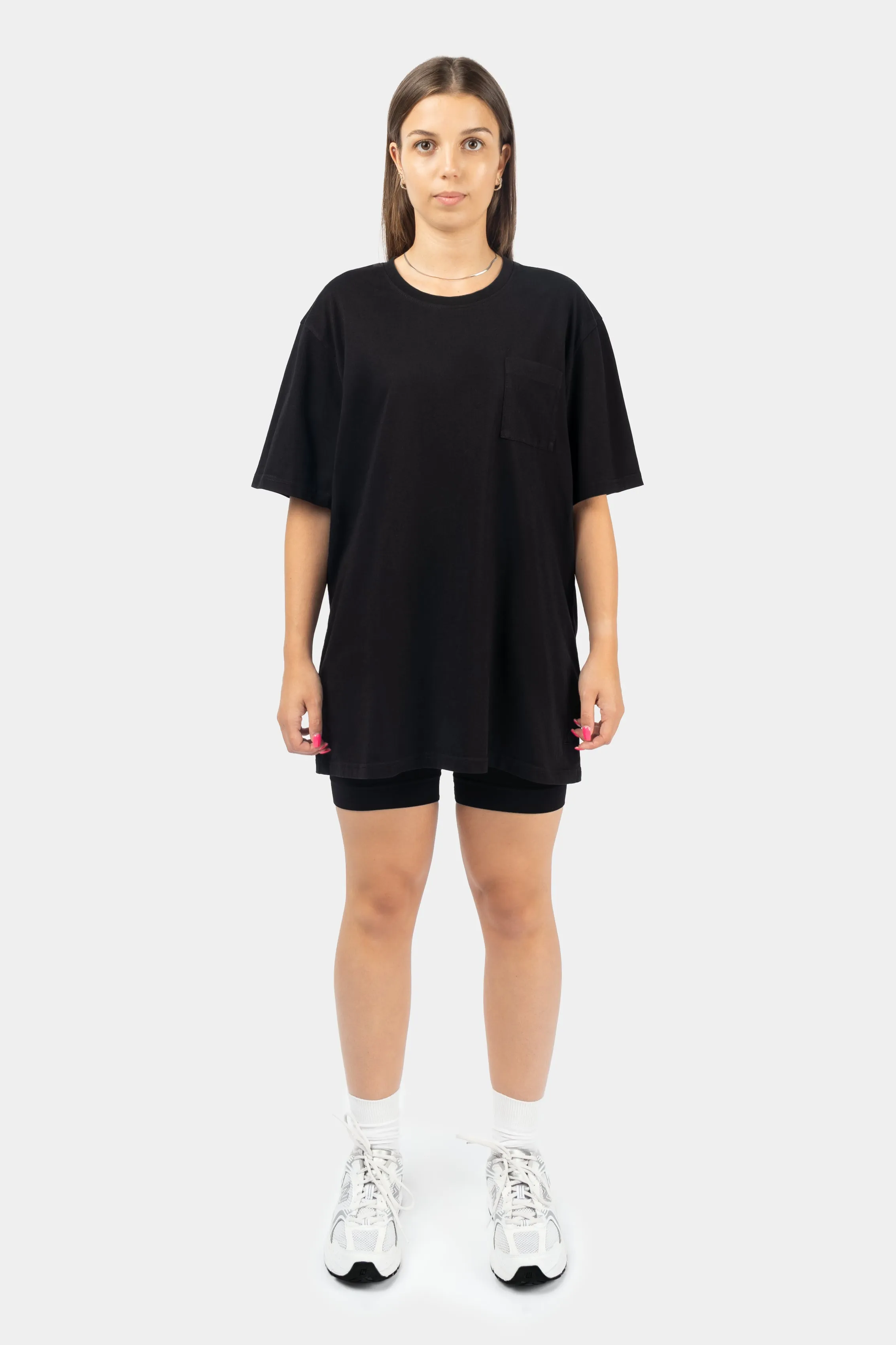 Oversized 3/4 Sleeve Pocket T-shirt