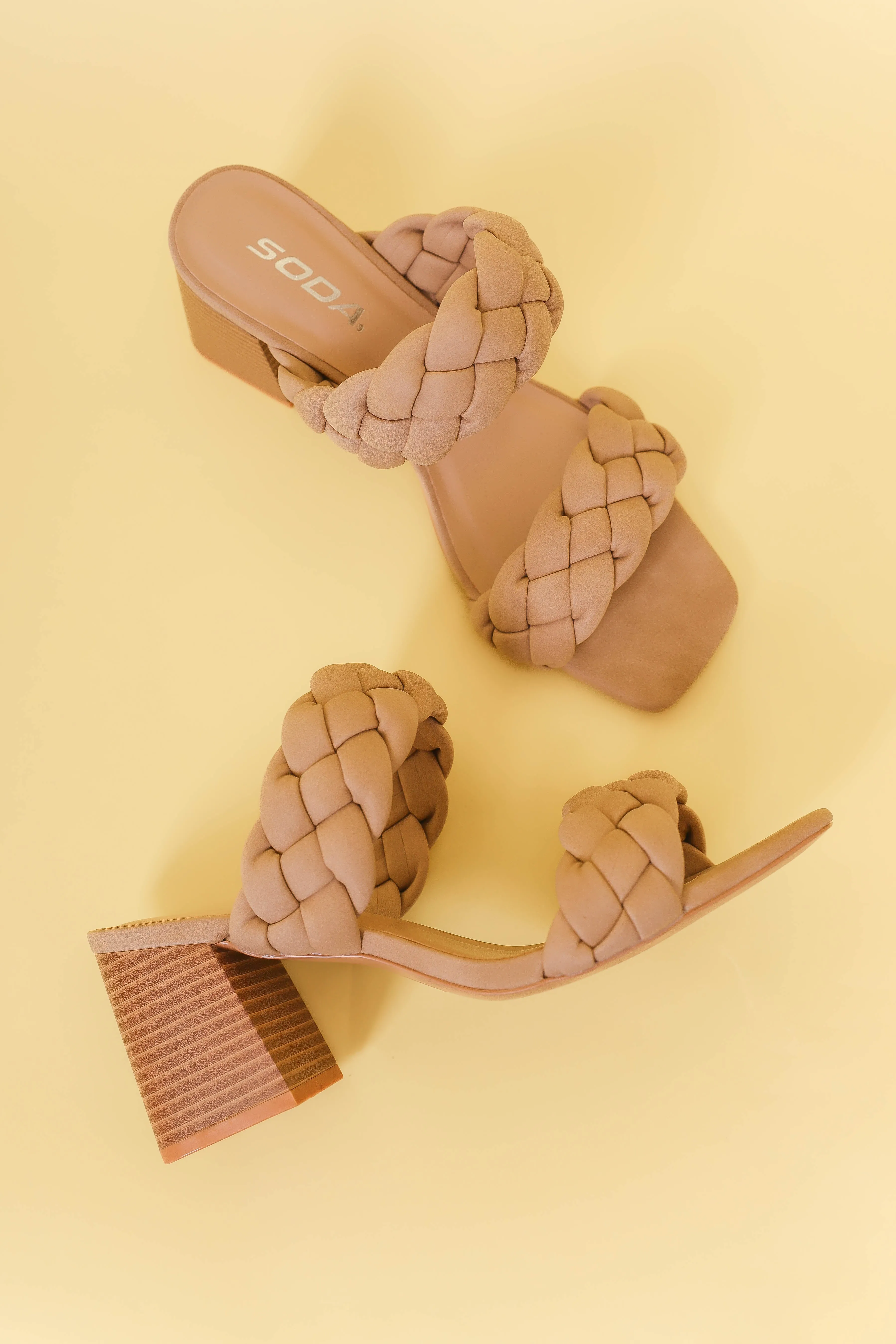 Paige Braided Block Heels