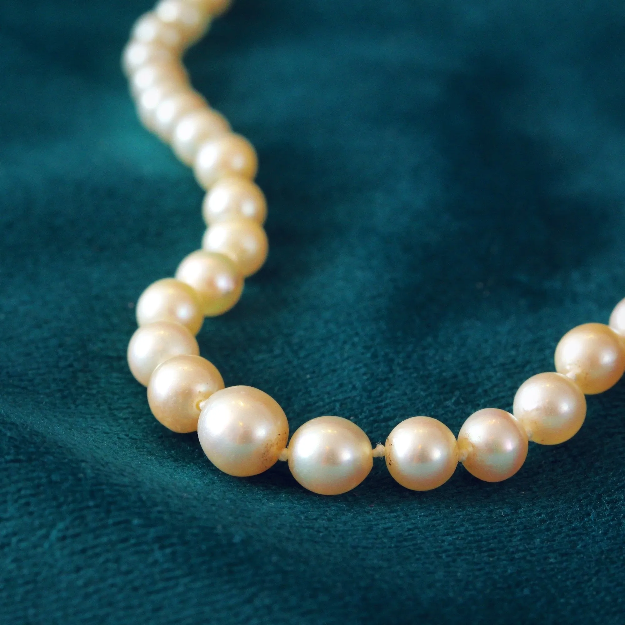 Pretty Vintage Cultured Saltwater Pearl Necklace