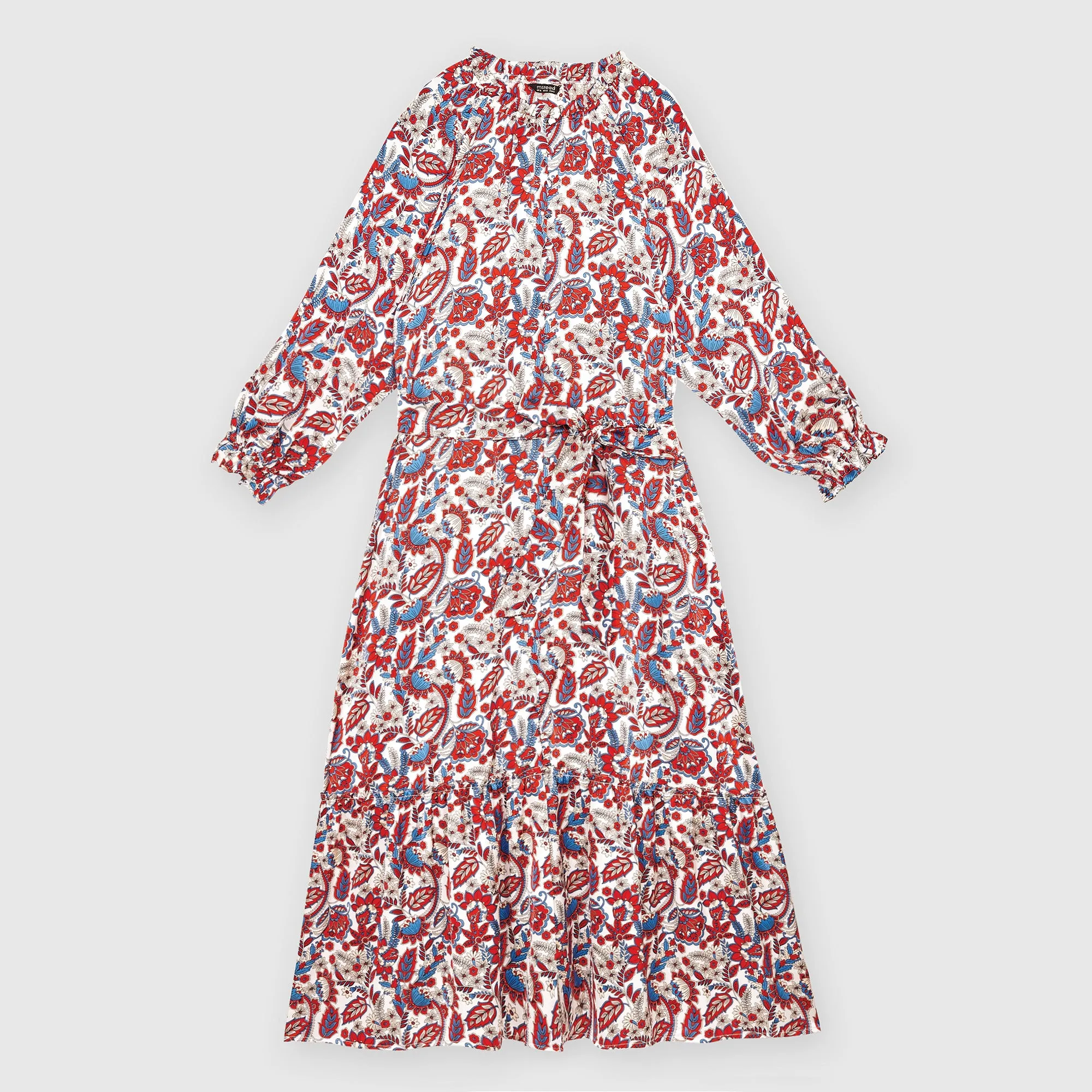 Printed Peasant Dress