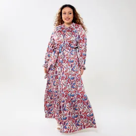 Printed Peasant Dress