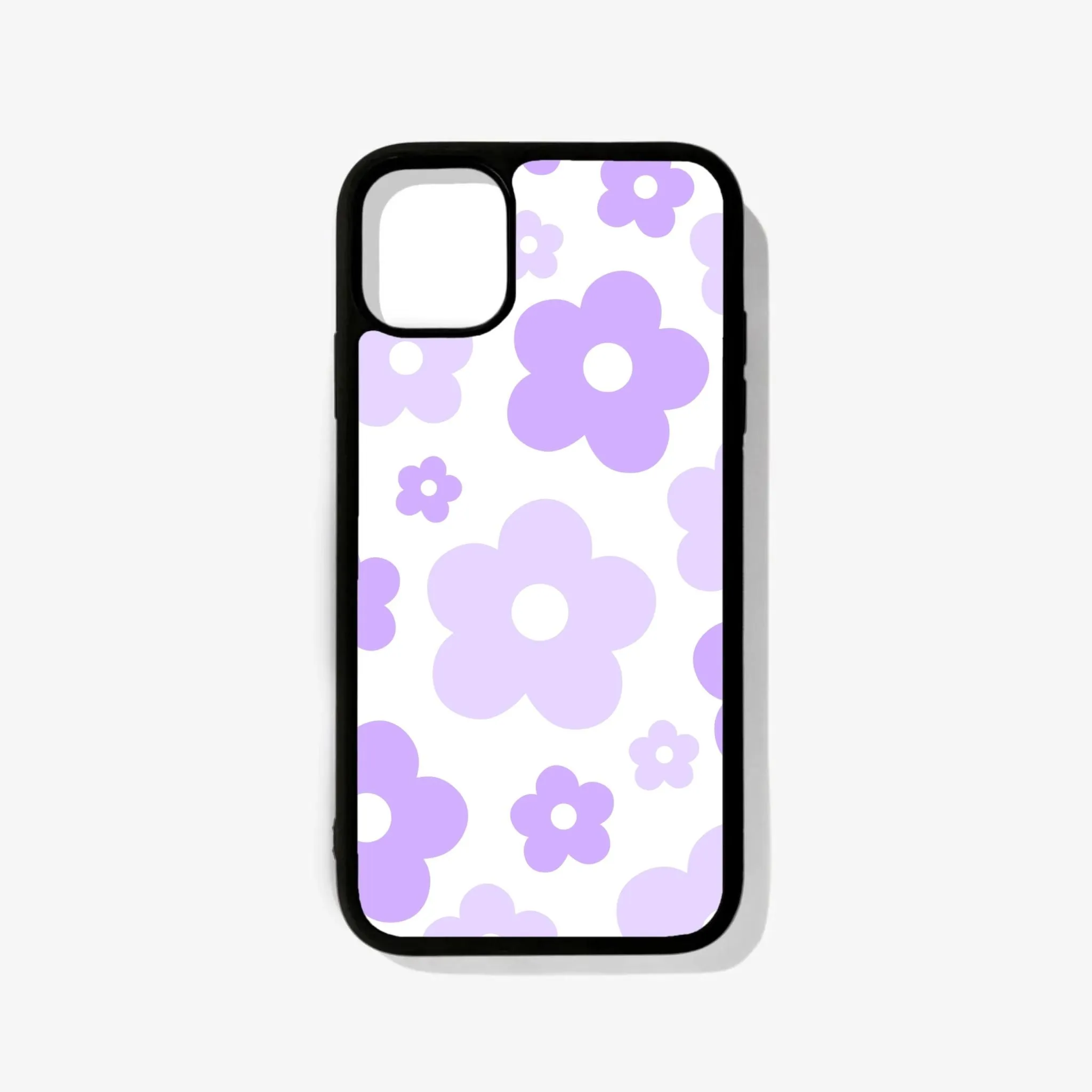 Purple Fresh Bloom Glass Case