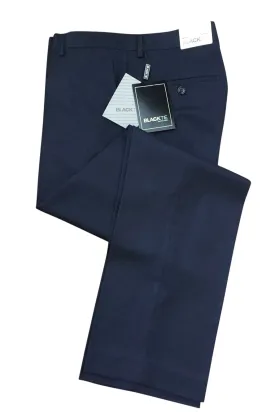 "Bradley" Midnight Navy Luxury Wool Blend Suit Pants