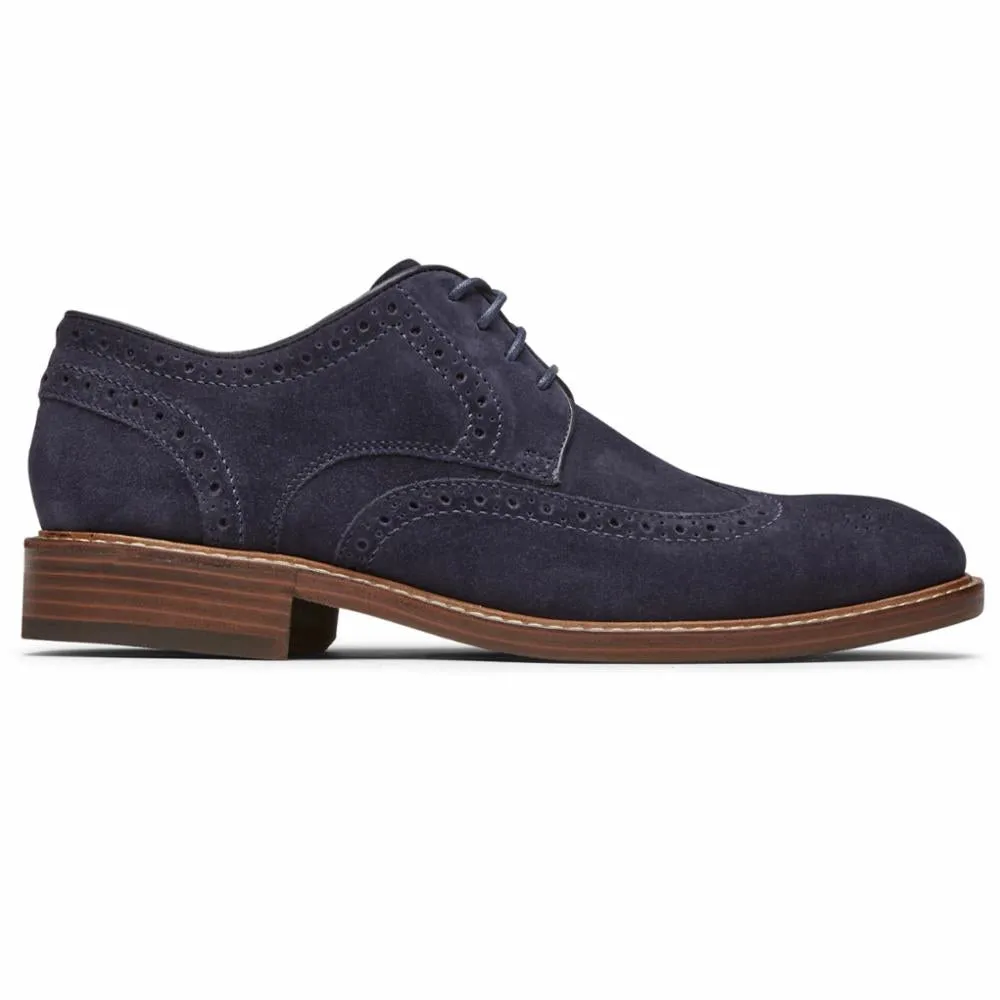 Rockport Men KENTON WINGTIP NAVY SDE