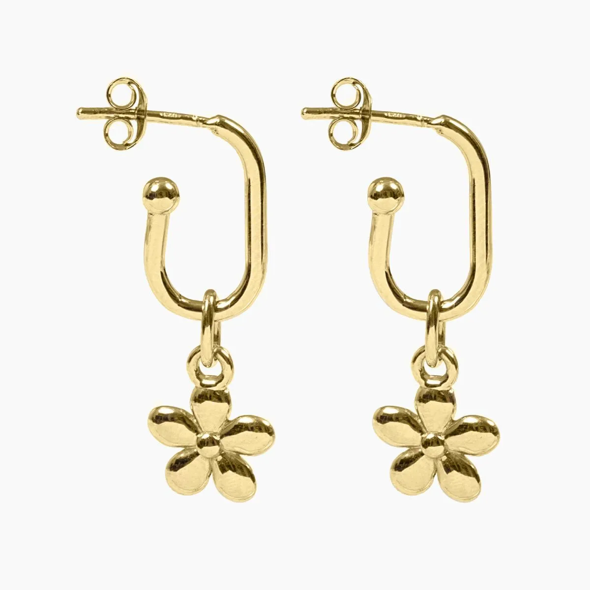 Roma Flower Earrings (Gold)