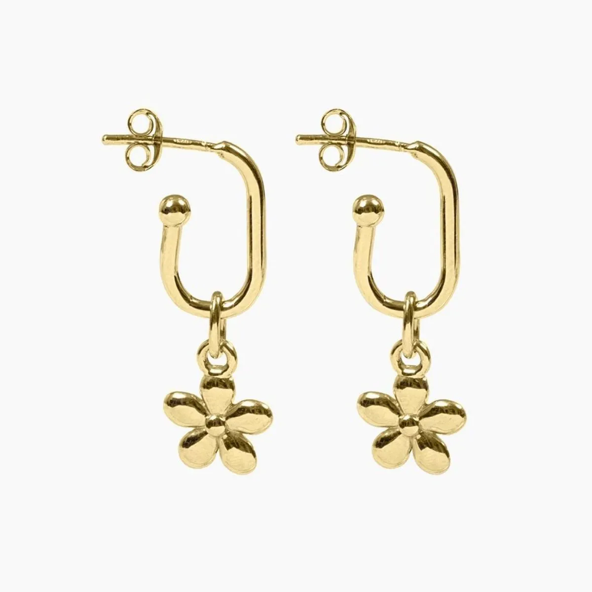 Roma Flower Earrings (Gold)