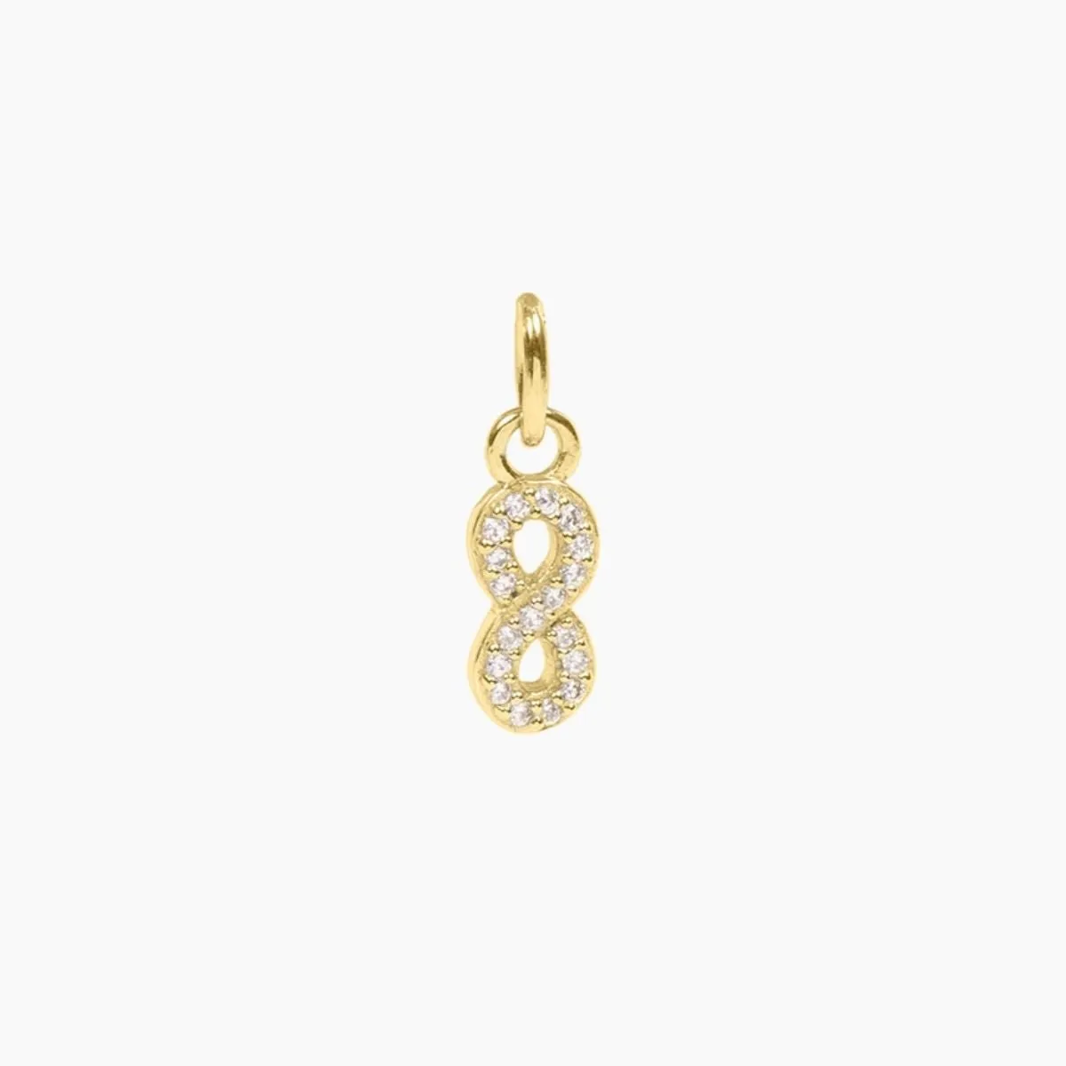 Roma Infinity CZ Charm (Gold)