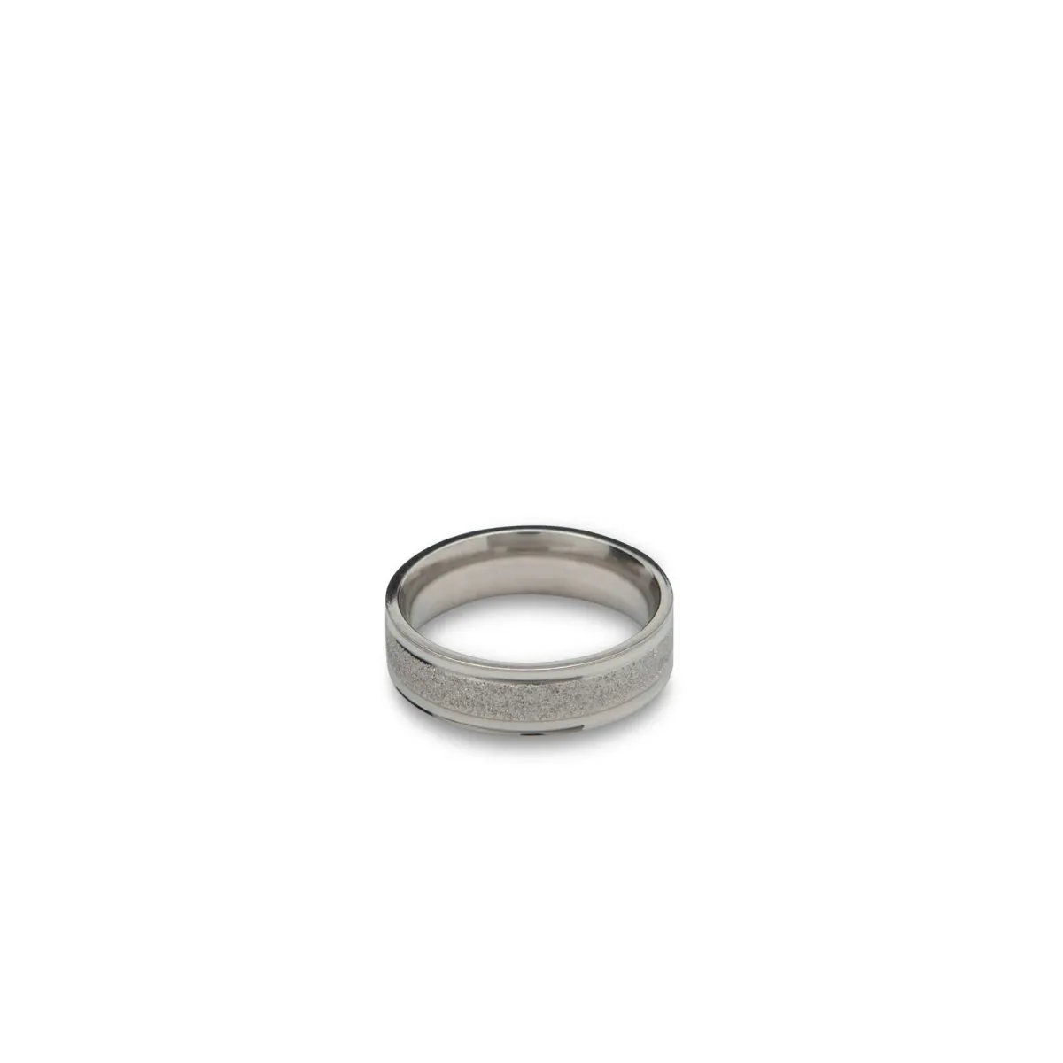 Silver Sparkle Band Ring