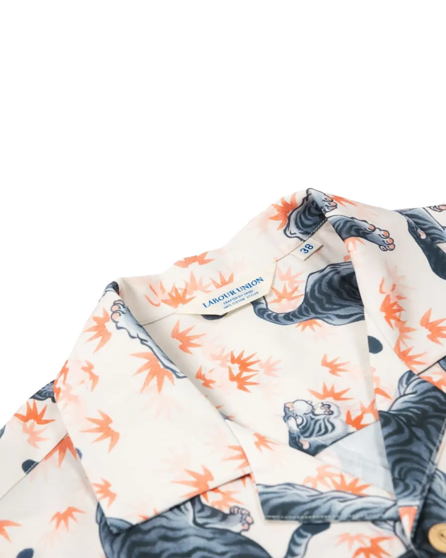 Tiger Printed Aloha Shirt