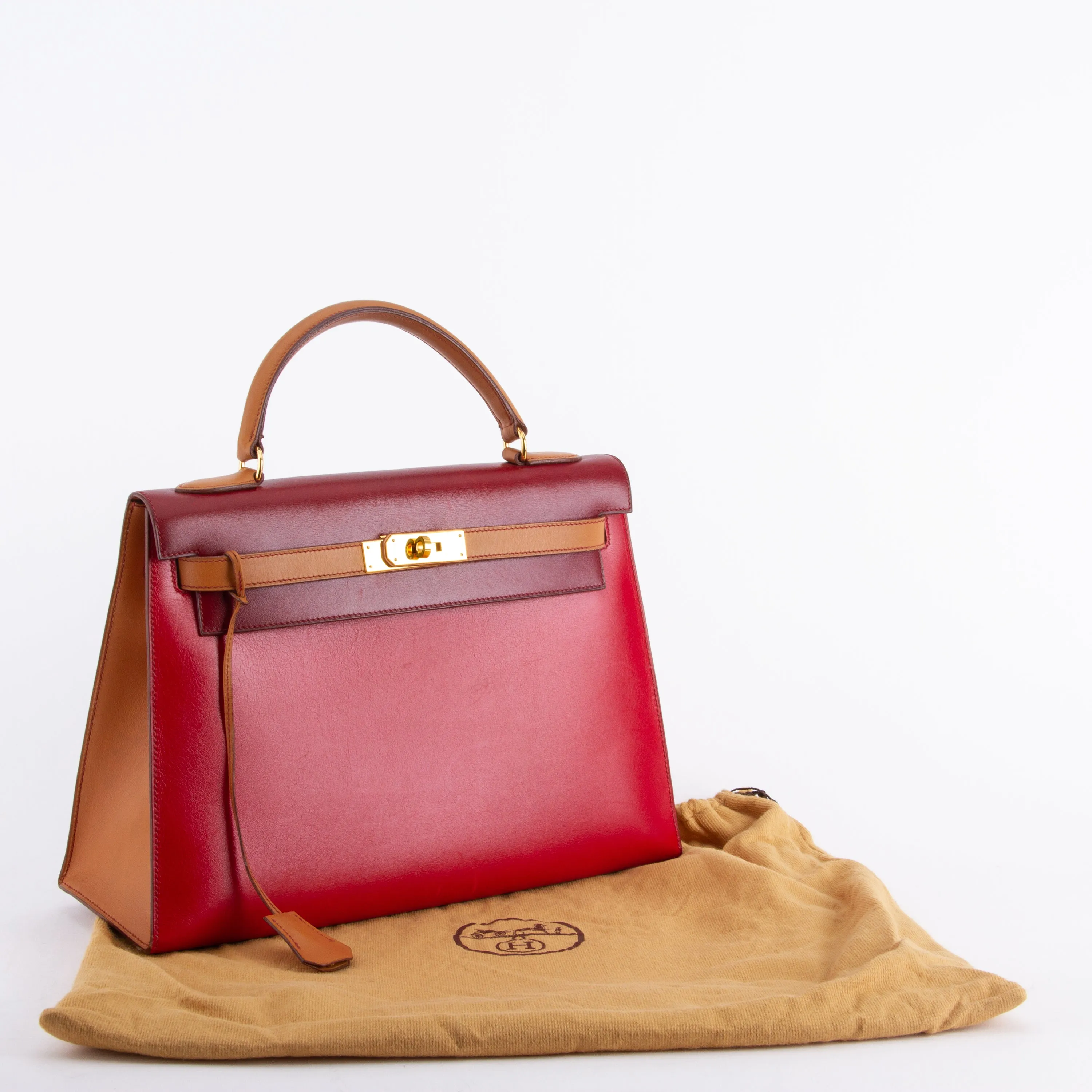 Tri-Color Kelly Sellier Handbag