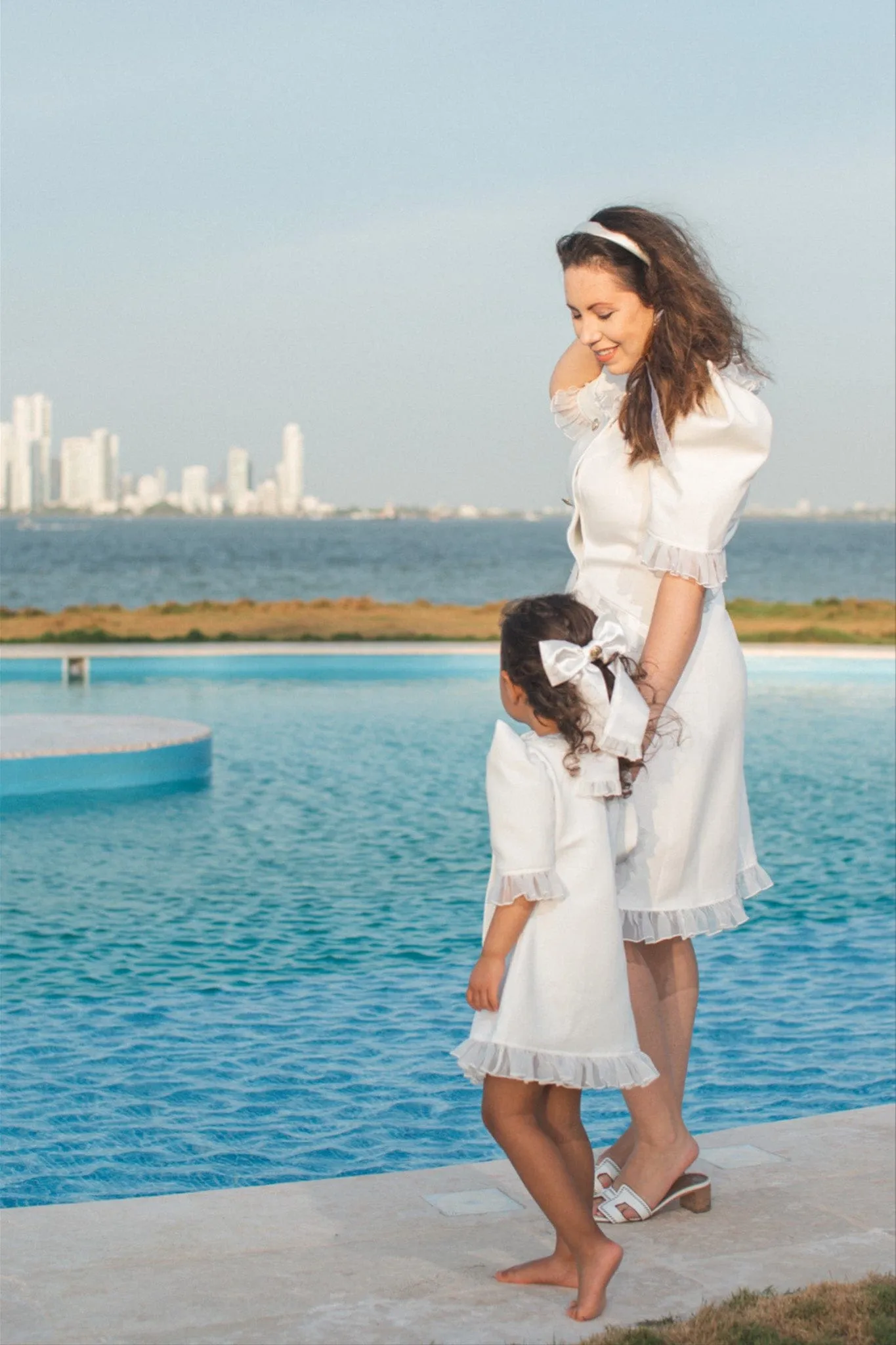 White Tuxedo Mom Dress