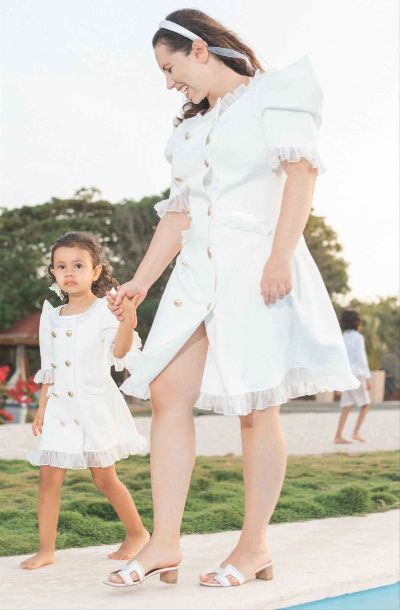 White Tuxedo Mom Dress